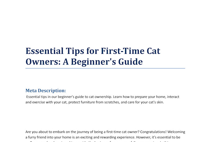 be an SEO website content writer for pet blogs